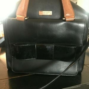 kate spade BOW BRIDGE LITTLE KENNEDY BLACK SATCHEL